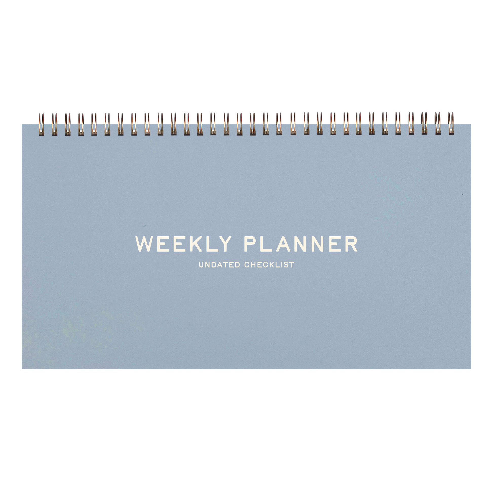 Standard Checklist Undated Weekly Planner: Chartreuse Cover | White Ink