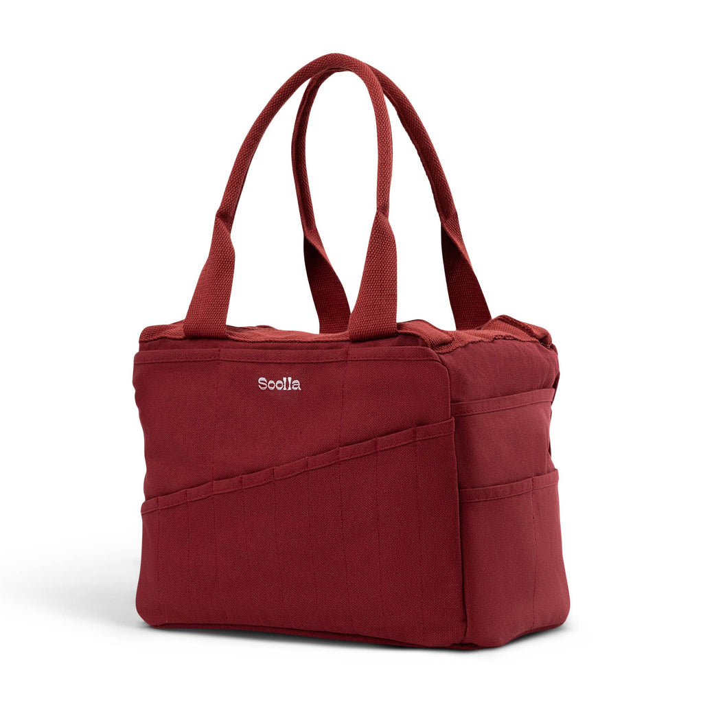 Soolla Studio Artist Bag, Sangria, Knitting Crochet Yarn Bag