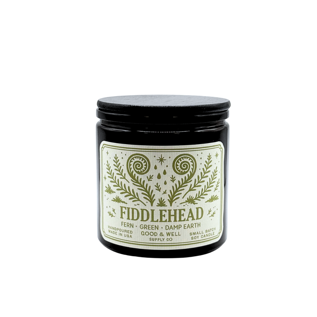 Fiddlehead 9oz Soy Candle / Folk & Flame Spring