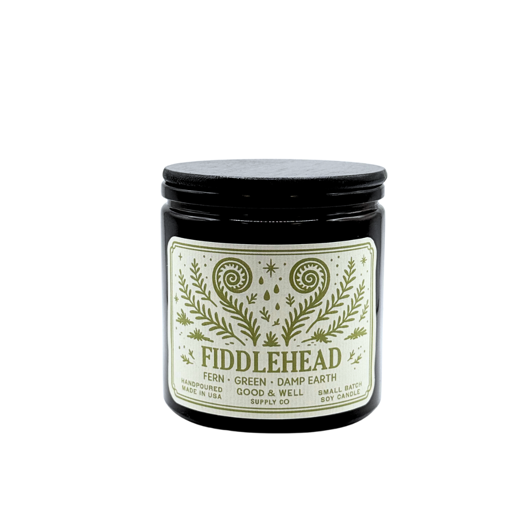 Fiddlehead 9oz Soy Candle / Folk & Flame Spring