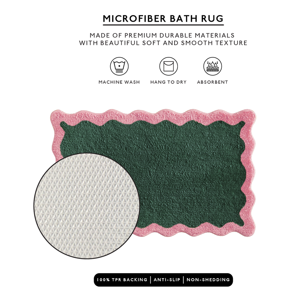 Nereida Bath Mat (Forest Pink): 20x32 inch