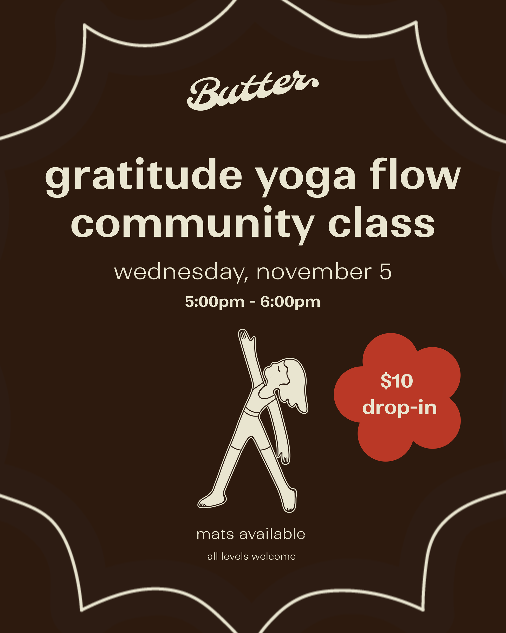 Gratitude Yoga Flow Community Class w/ Butter
