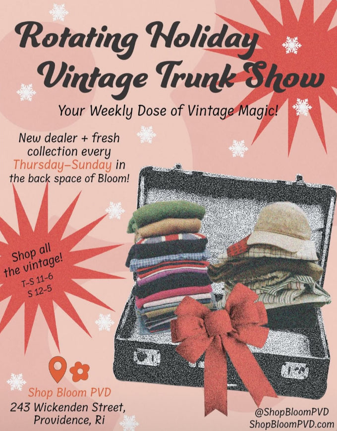 Rotating Holiday Vintage Trunk Show