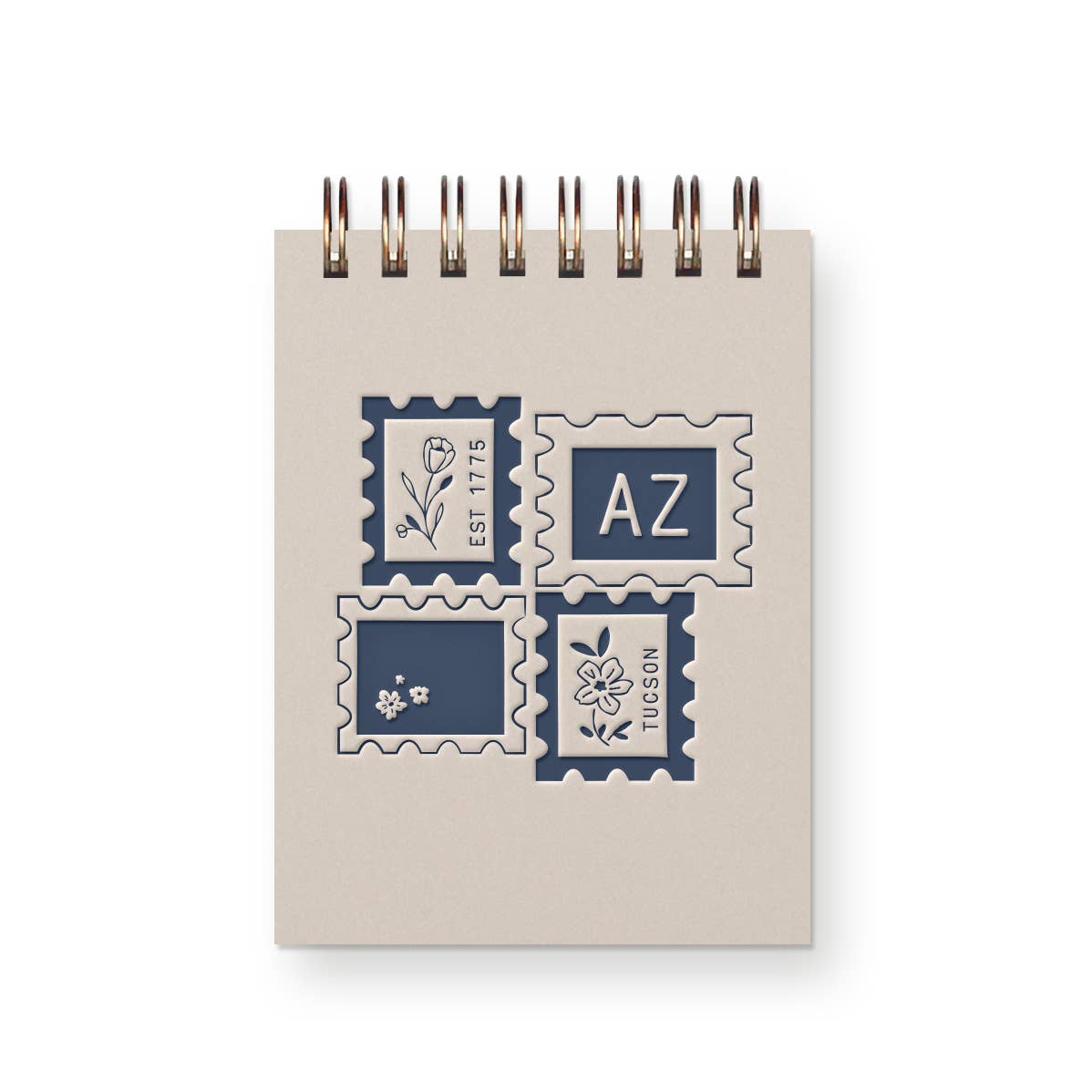 Custom City Stamp Mini Jotter Notebook: Heirloom Cover