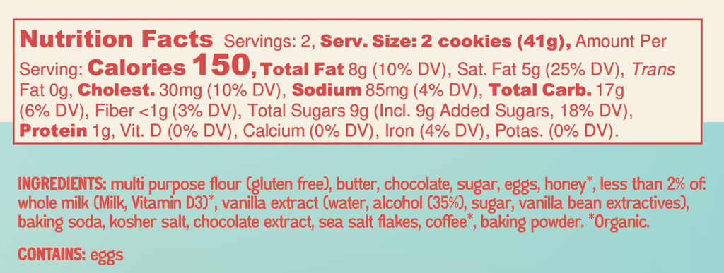 Artisanal GF Chocolate Chip with Flaky Sea Salt – 4 Count