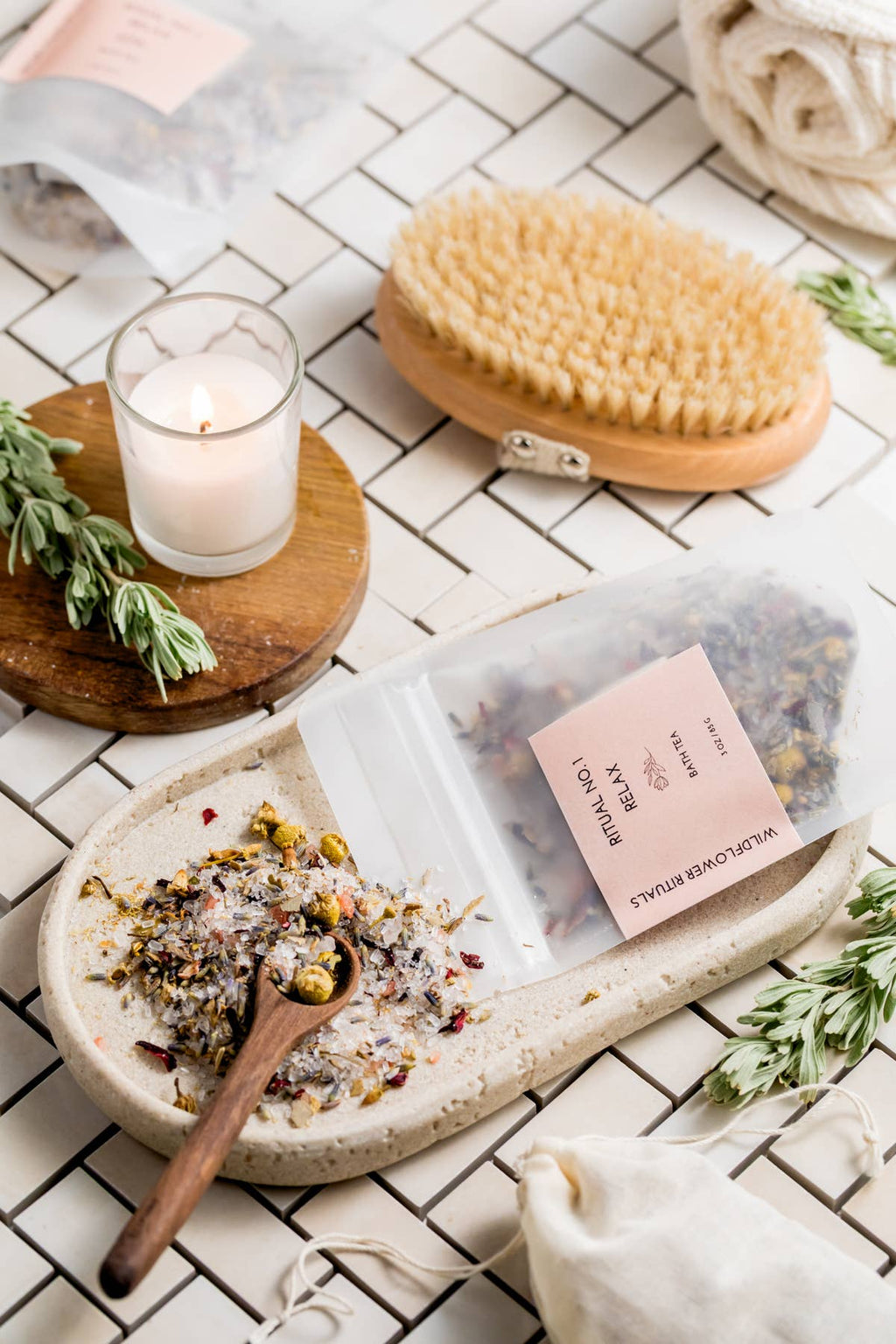 Ritual No. 1 Relax Botanical Bath Tea - Lavender Chamomile