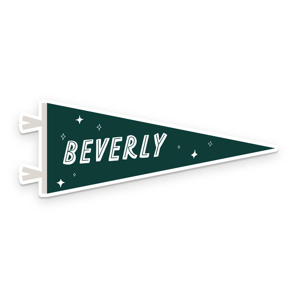 Custom City Pennant Sticker: Heirloom