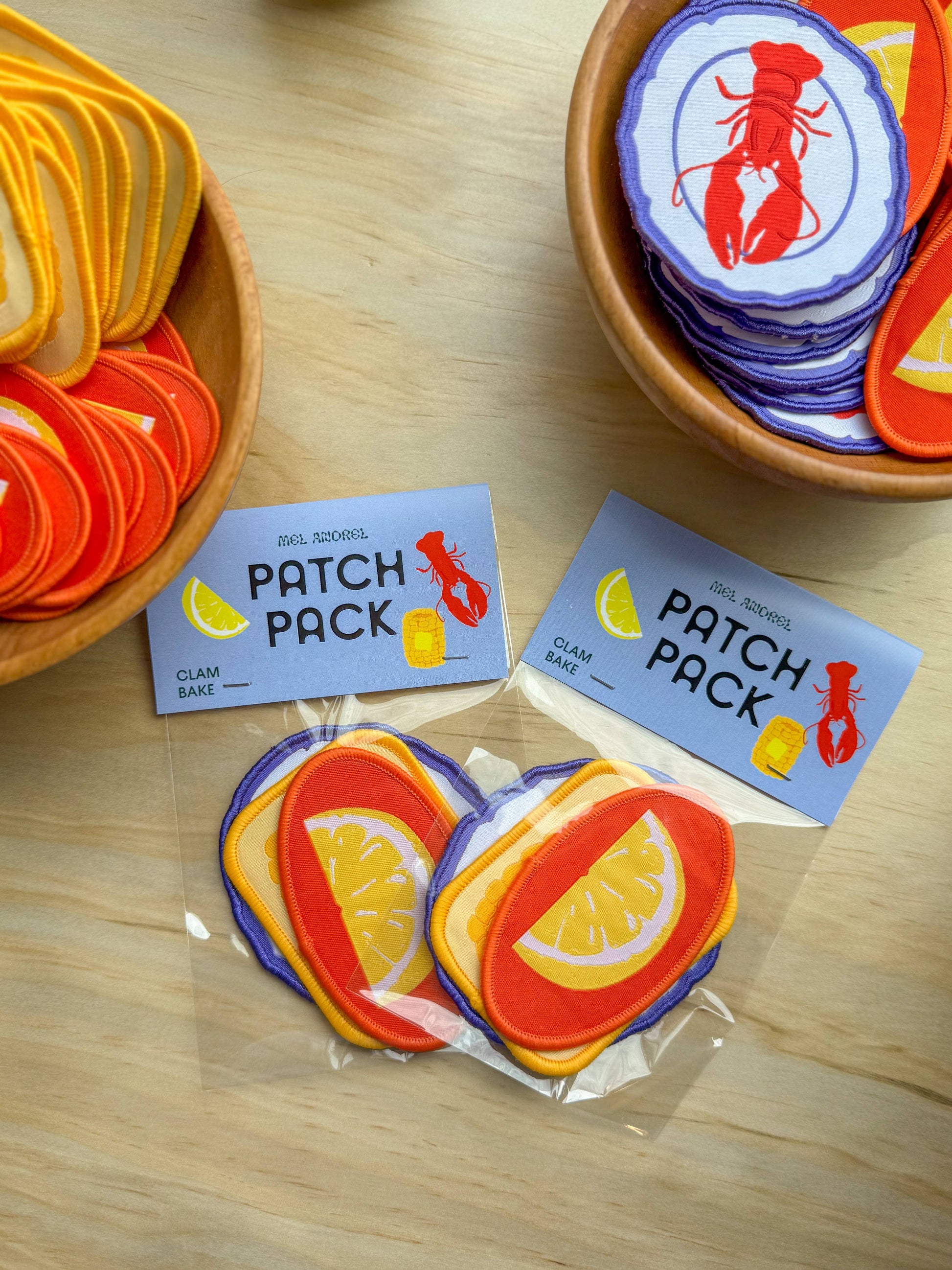Iron On Patch Pack - Clam Bake
