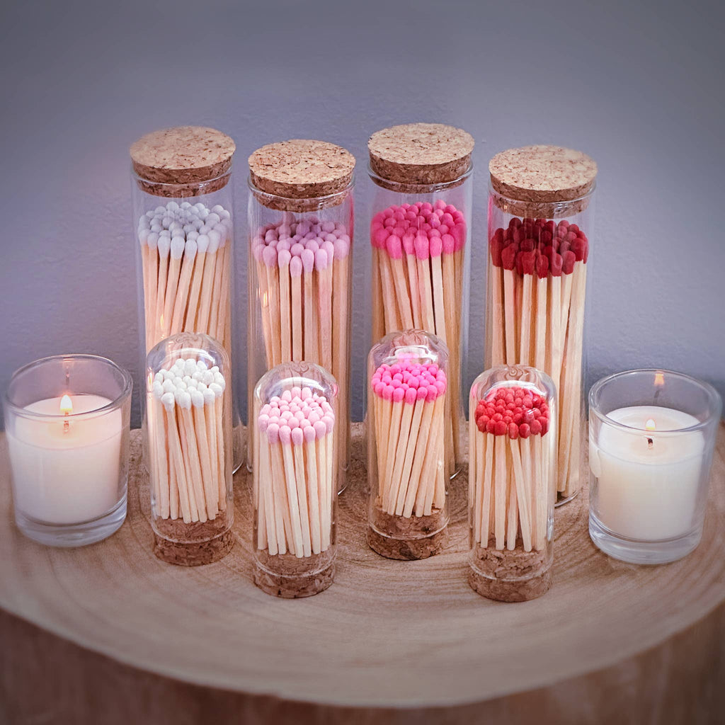 2" Matches + Mini Cloche - Colors of Your Choice + Strikers: Hot Pink