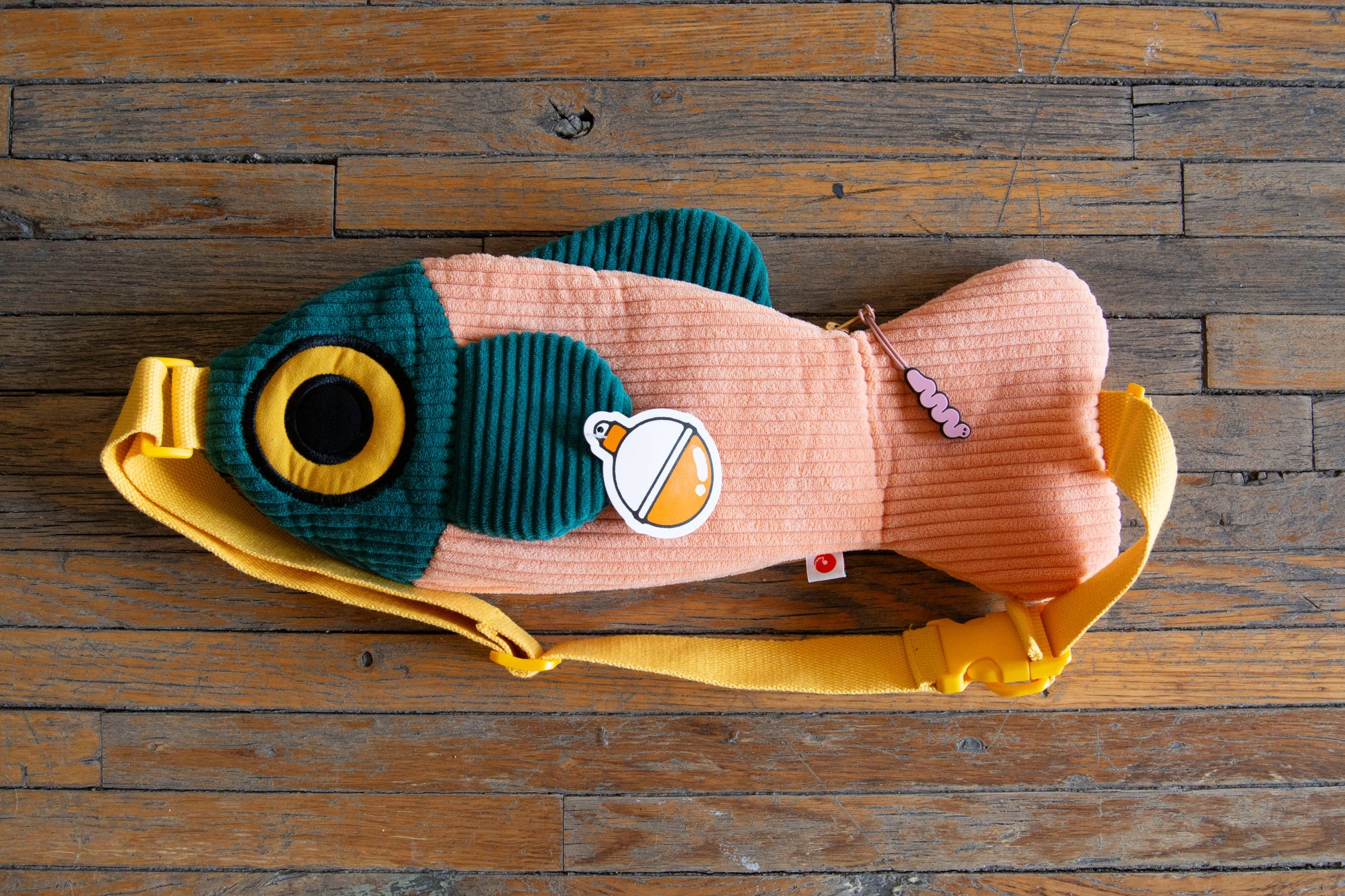The Fish Bag - Coral / Dark Green