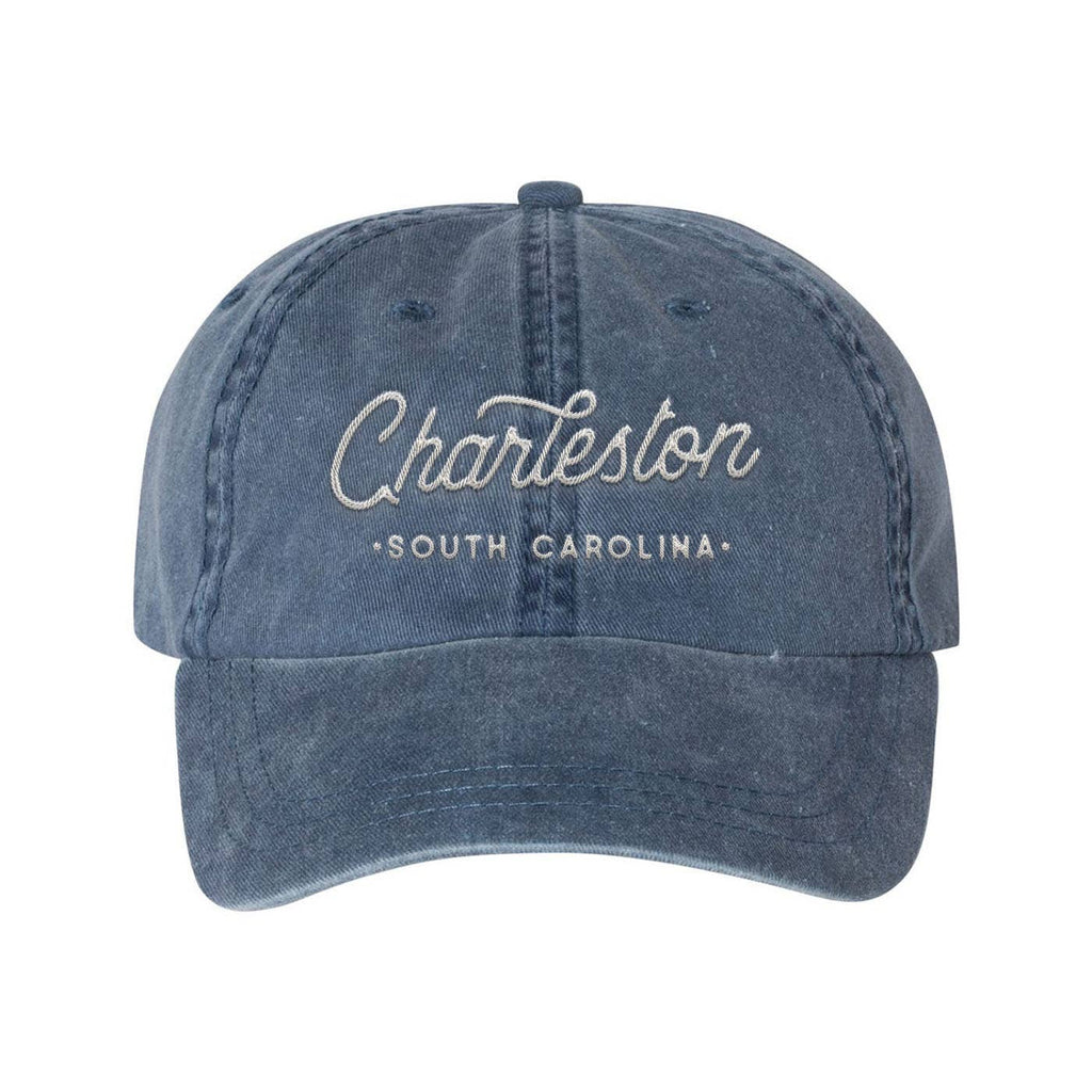 Custom City Script Baseball Hat: Peppercorn