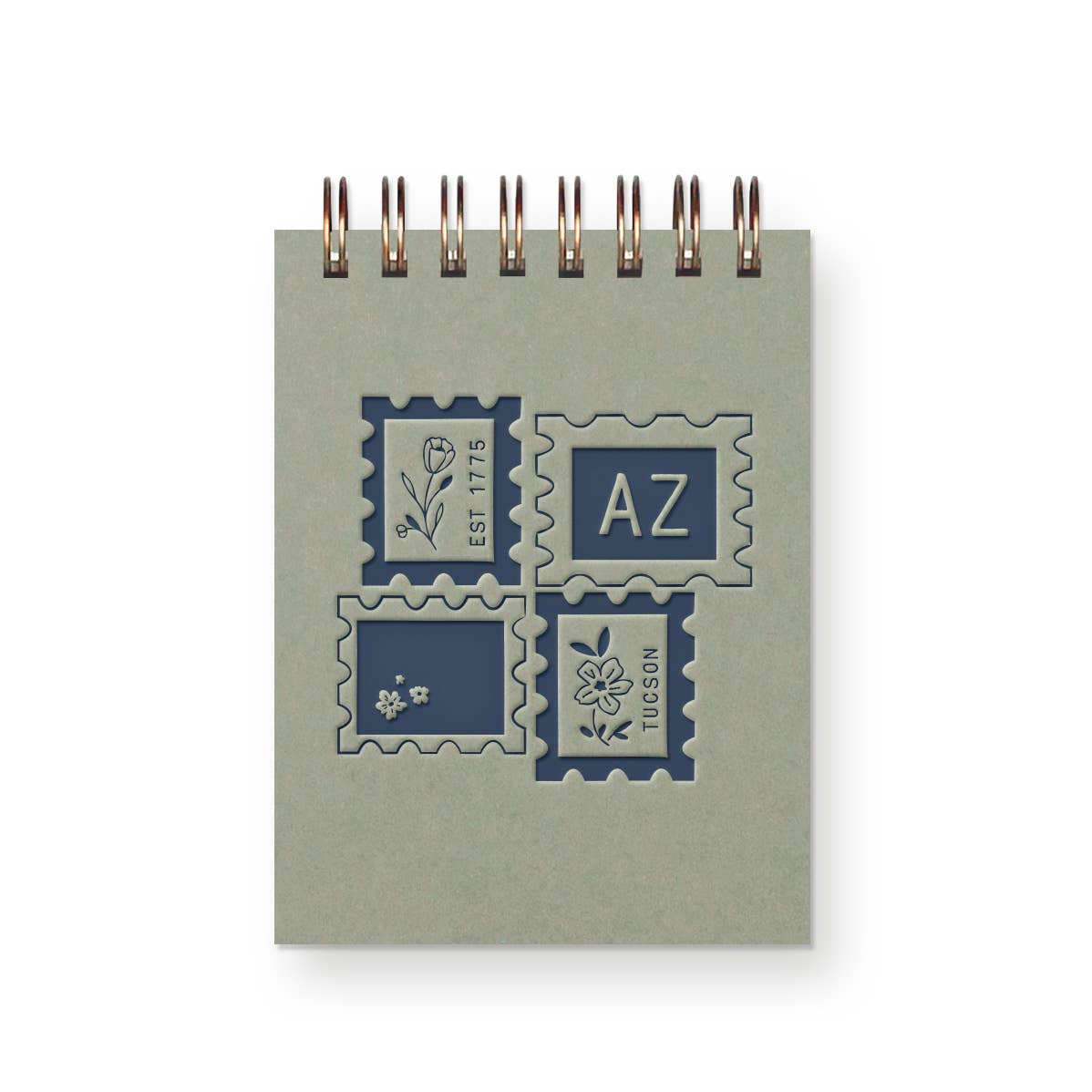 Custom City Stamp Mini Jotter Notebook: Heirloom Cover