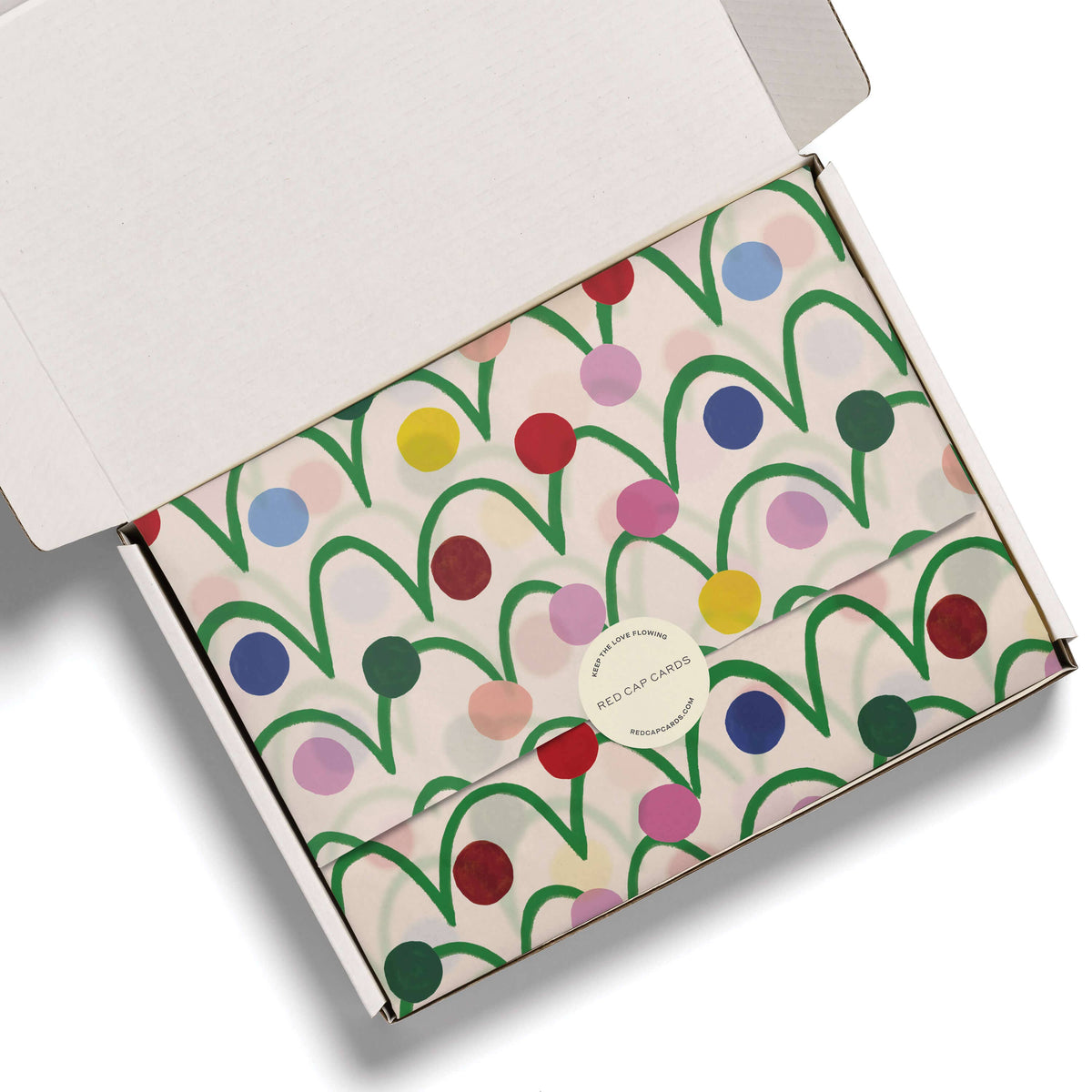 Festive Globes tissue paper: 5 Sheets