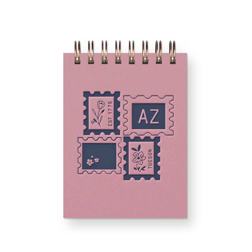 Custom City Stamp Mini Jotter Notebook: Heirloom Cover
