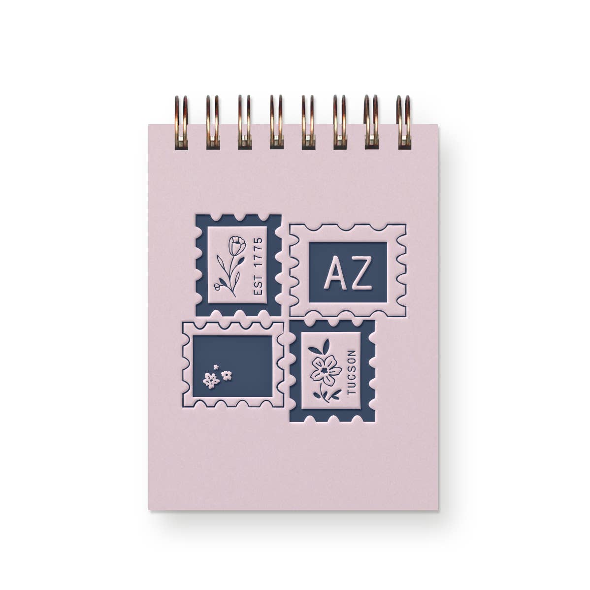 Custom City Stamp Mini Jotter Notebook: Heirloom Cover
