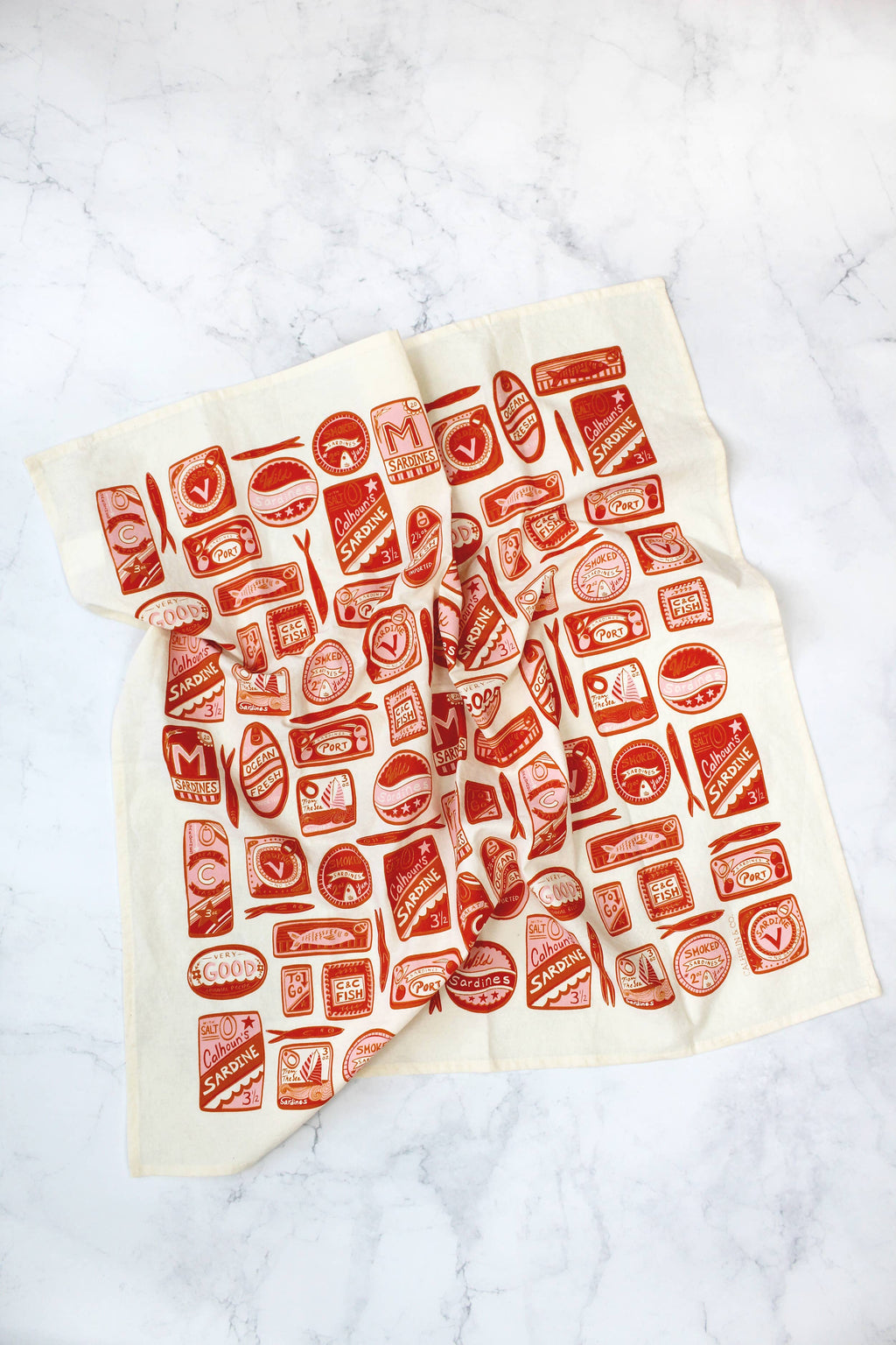 Sardines Tea Towel: Mediterrean