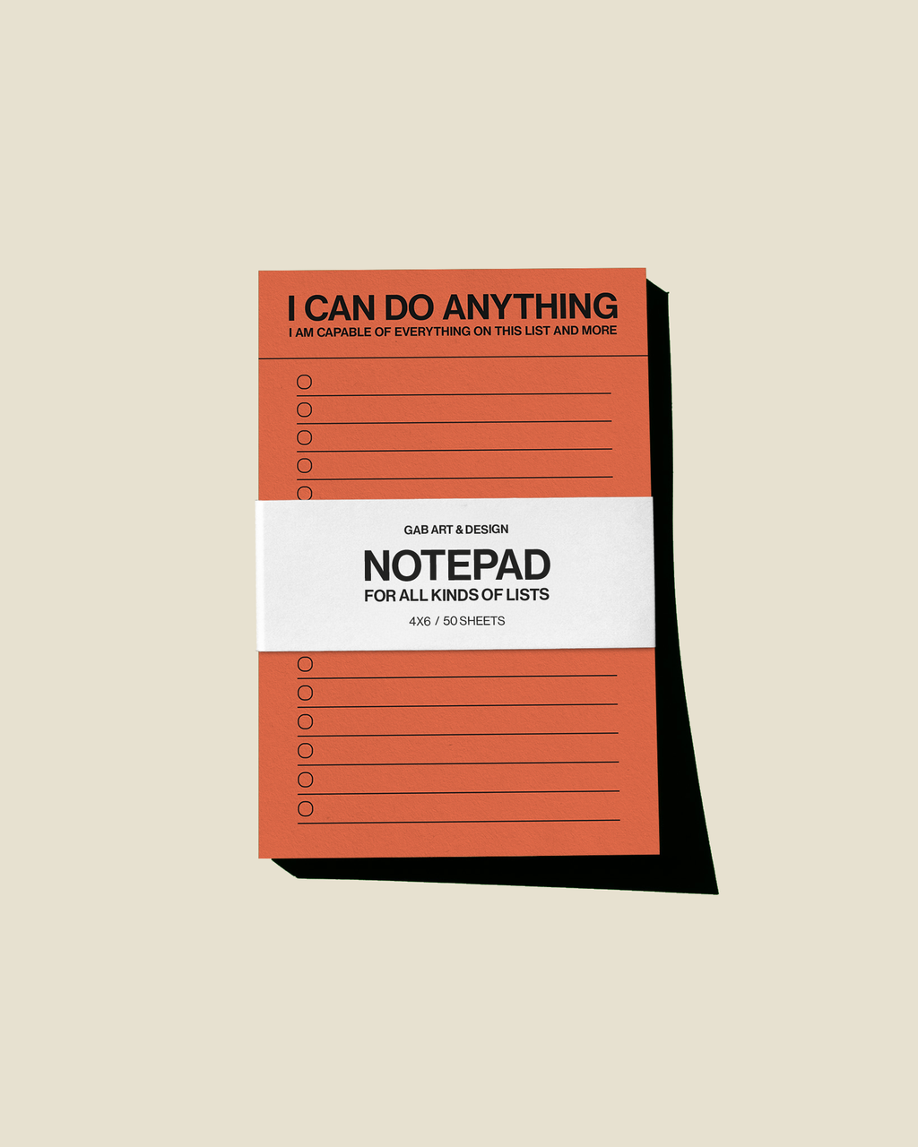 I can do anything - list notepad
