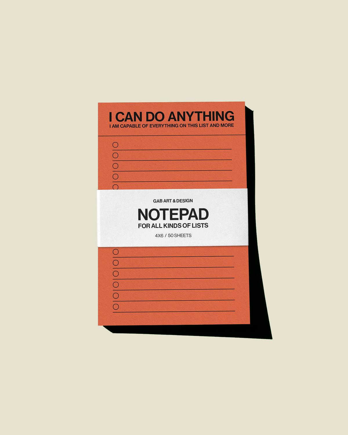 I can do anything - list notepad