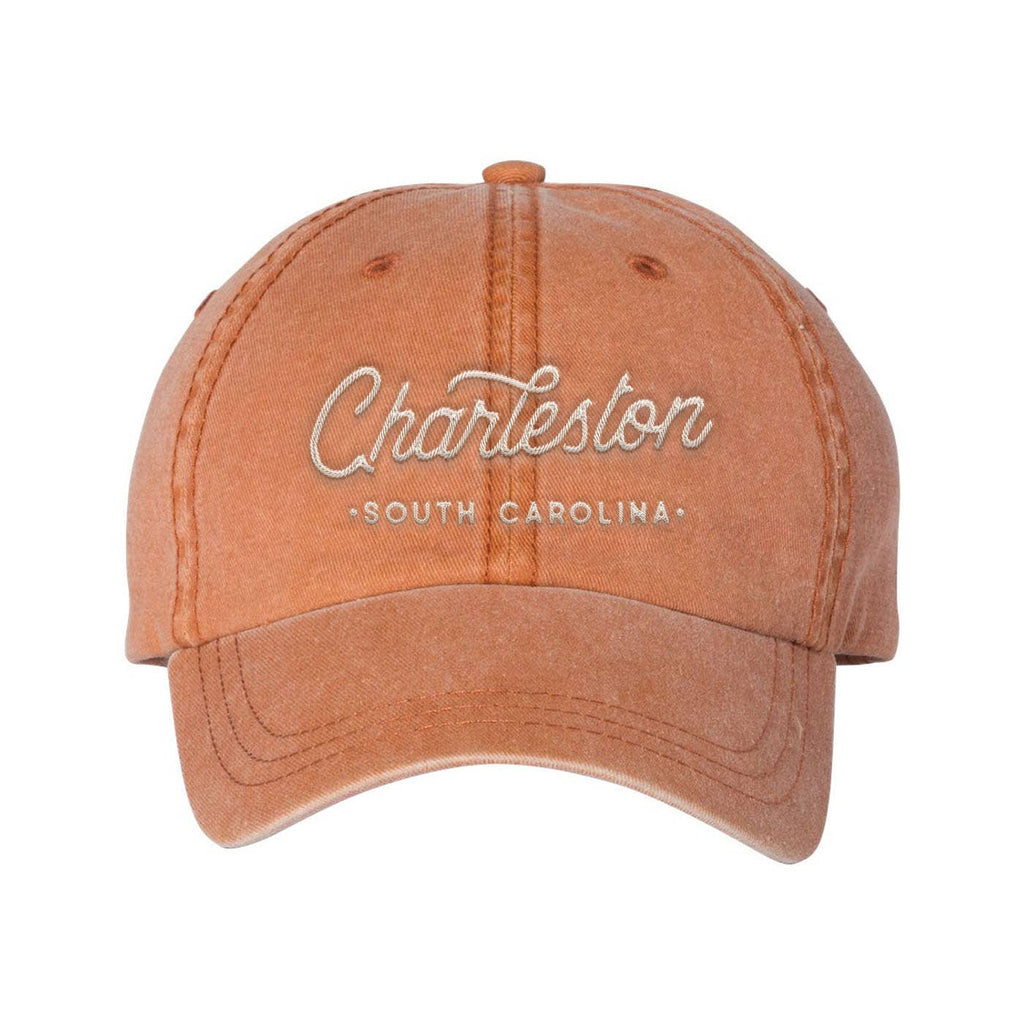 Custom City Script Baseball Hat: Peppercorn