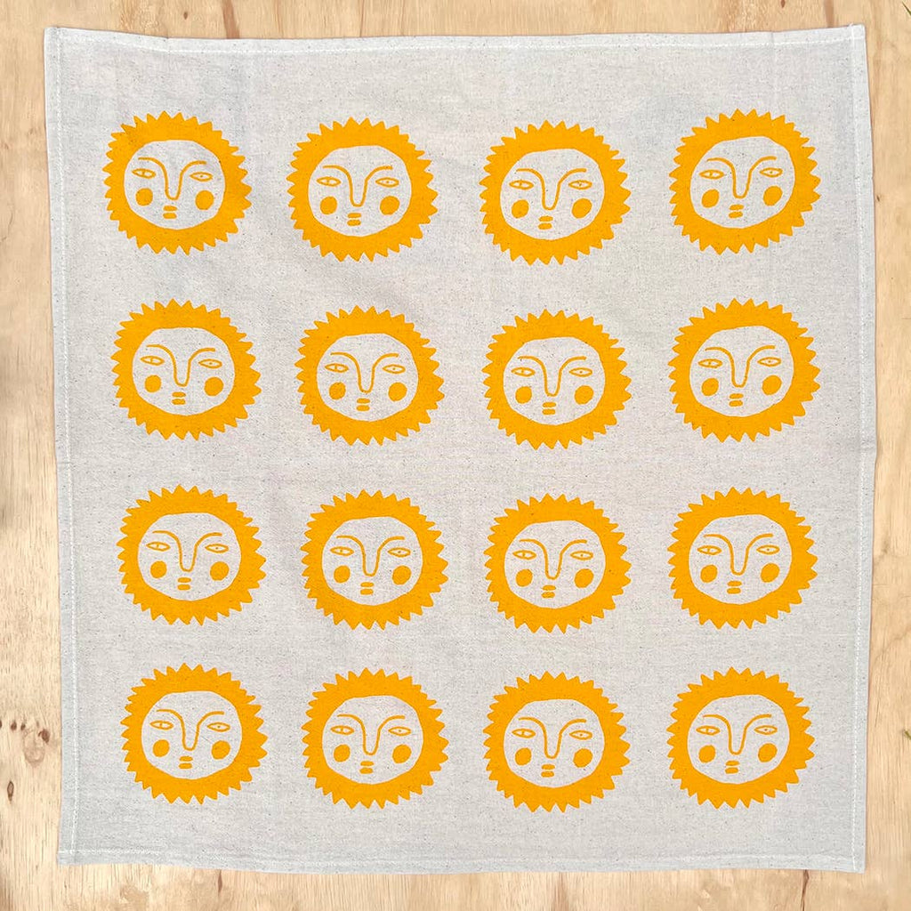 Sun tea towel: Yellow