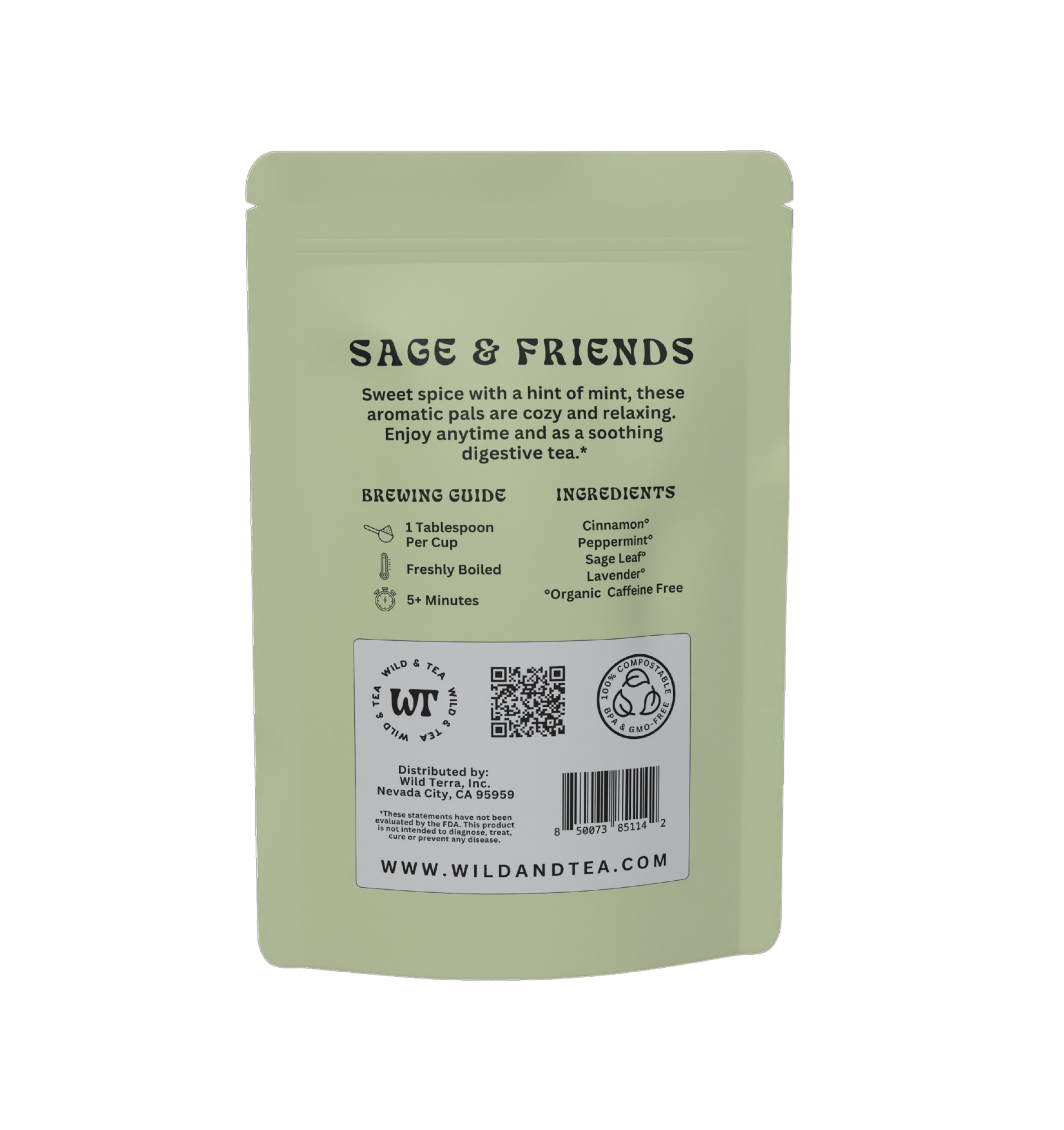Sage & Friends Herbal Tea: 2oz