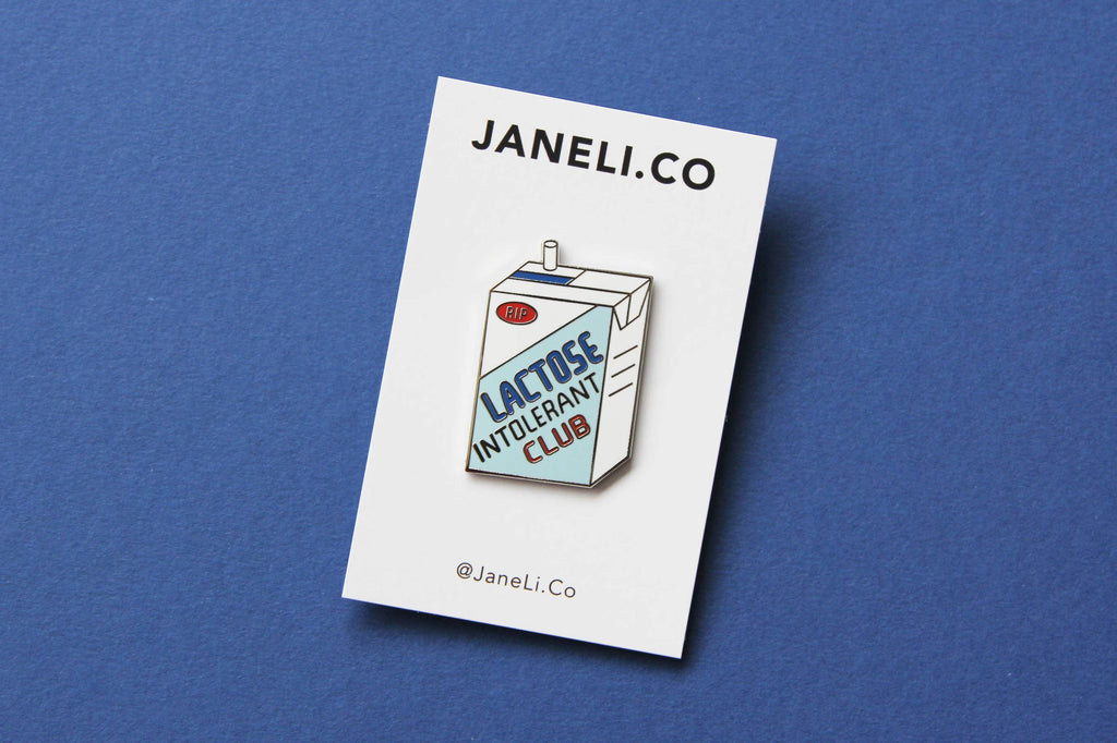 Lactose Intolerant Club Enamel Pin