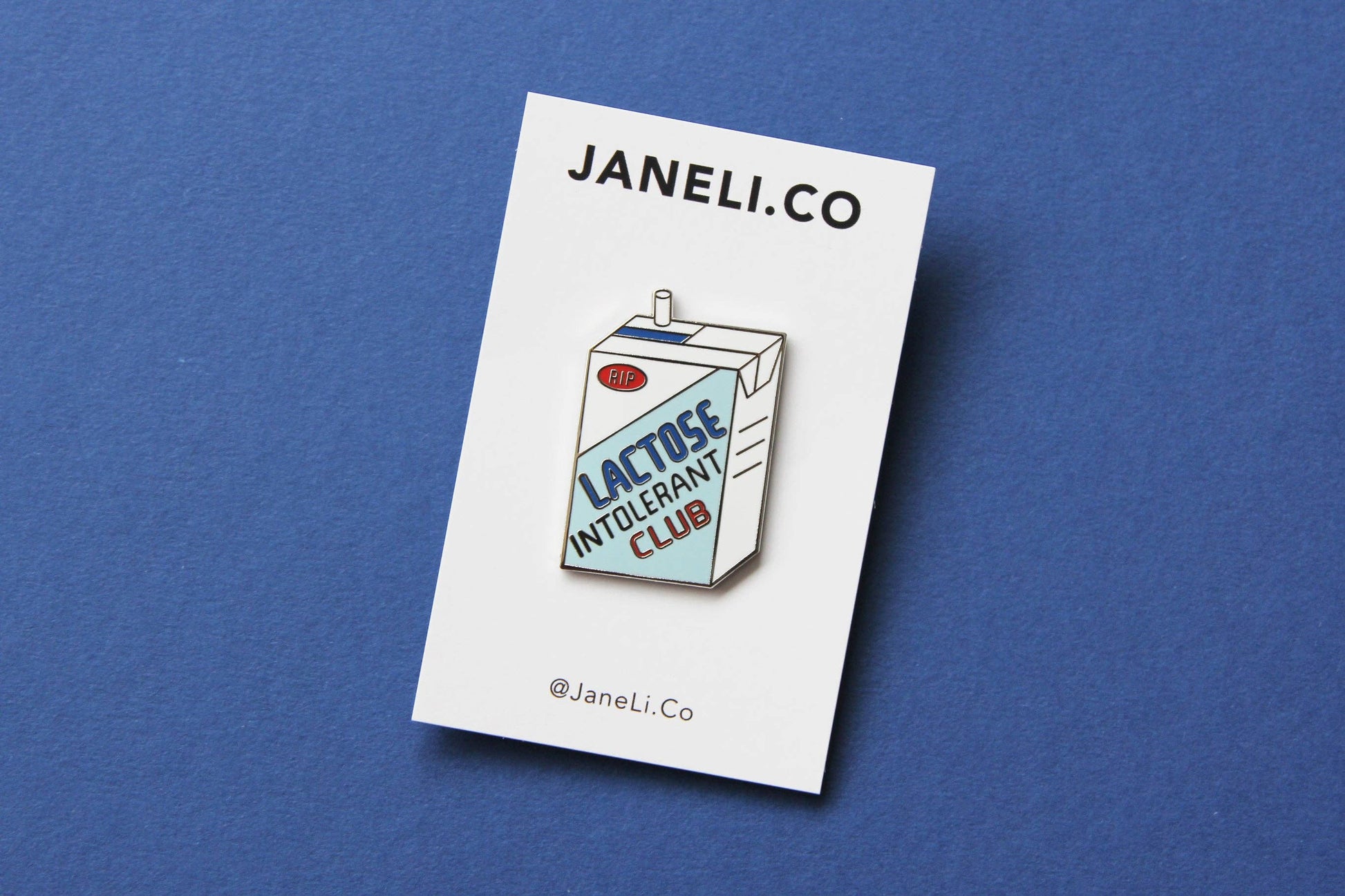 Lactose Intolerant Club Enamel Pin