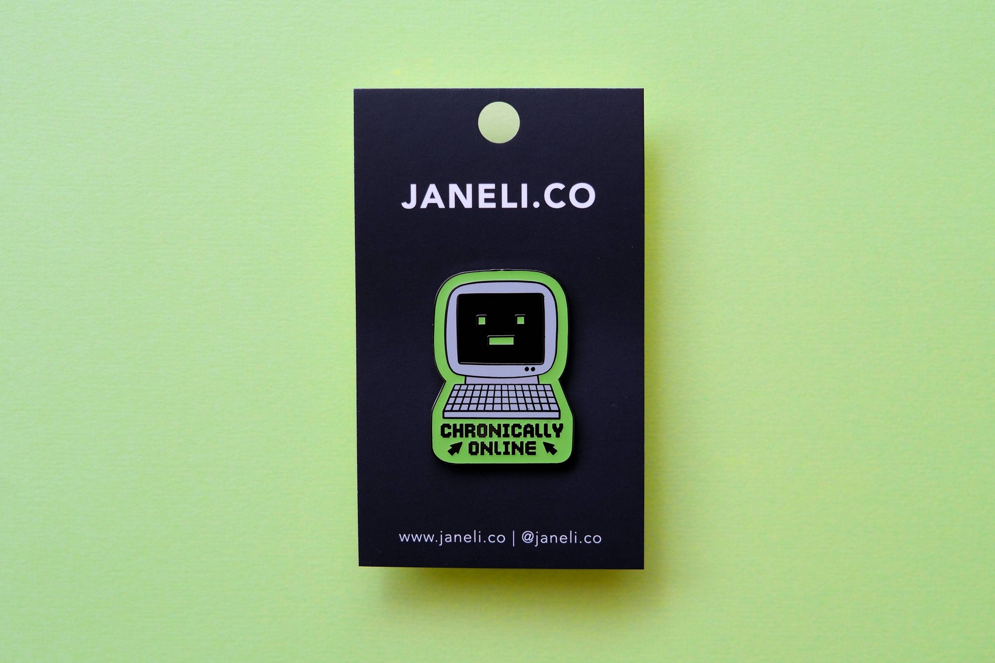 Chronically Online Pin (Glow in the Dark)
