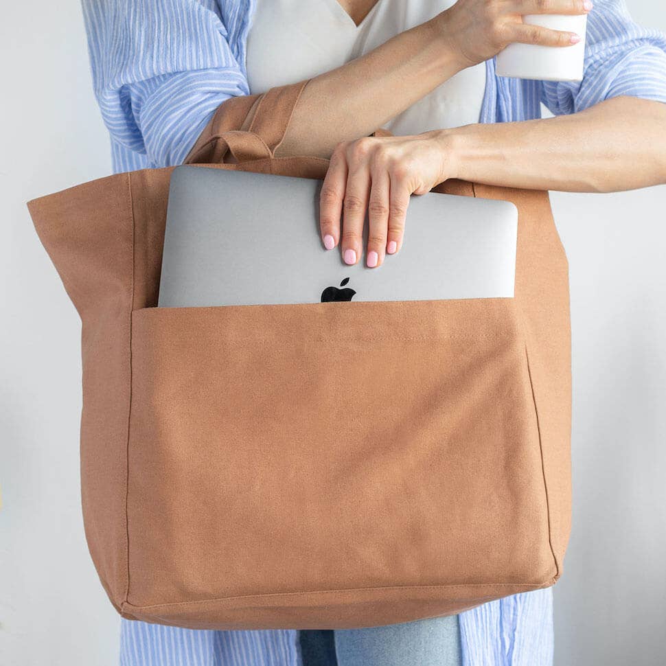 Box Tote - Nutmeg