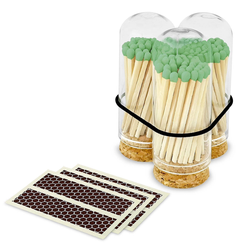 2" Matches + Mini Cloche - Colors of Your Choice + Strikers: Light Green