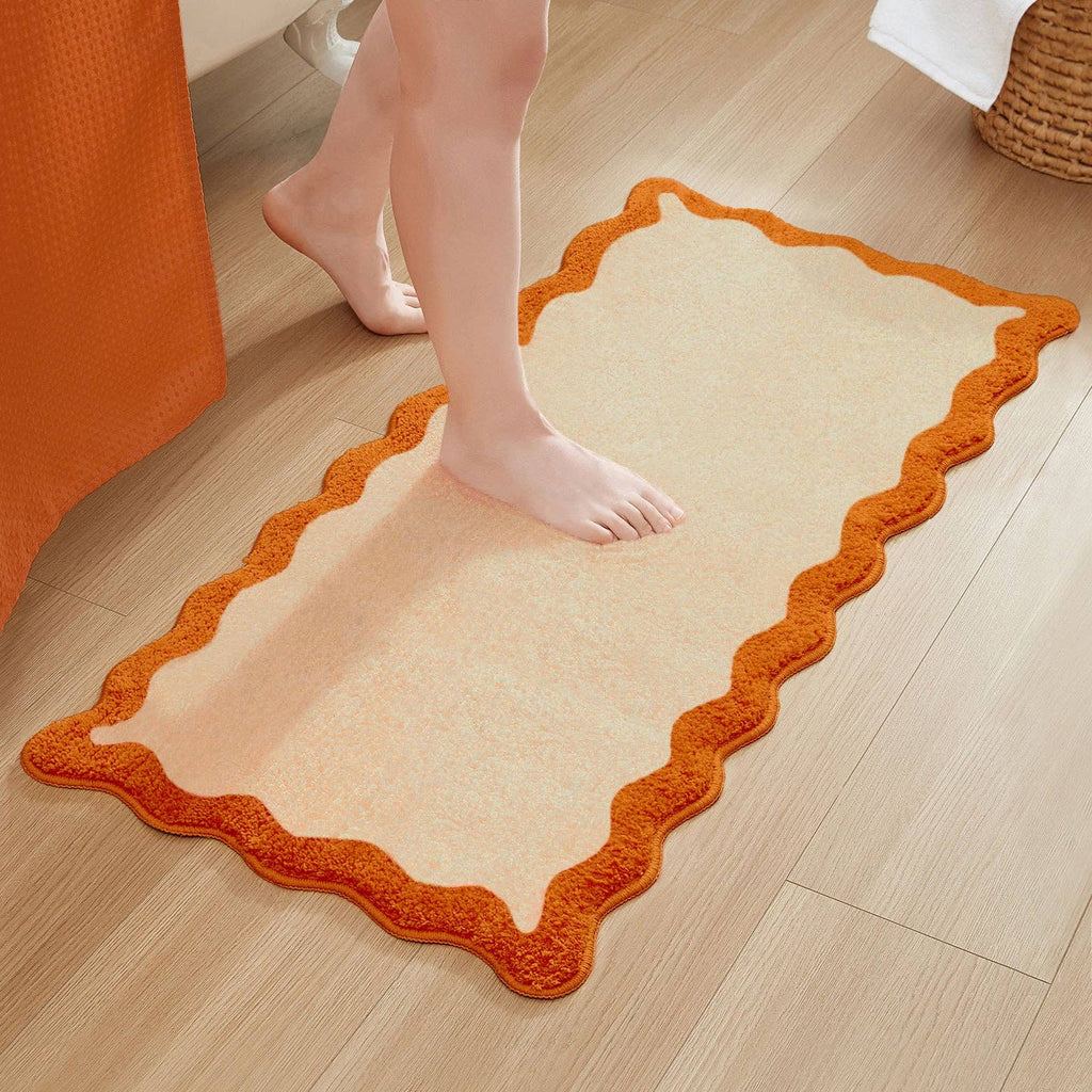 Nereida Bath Mat (Orange): 20x32 inch