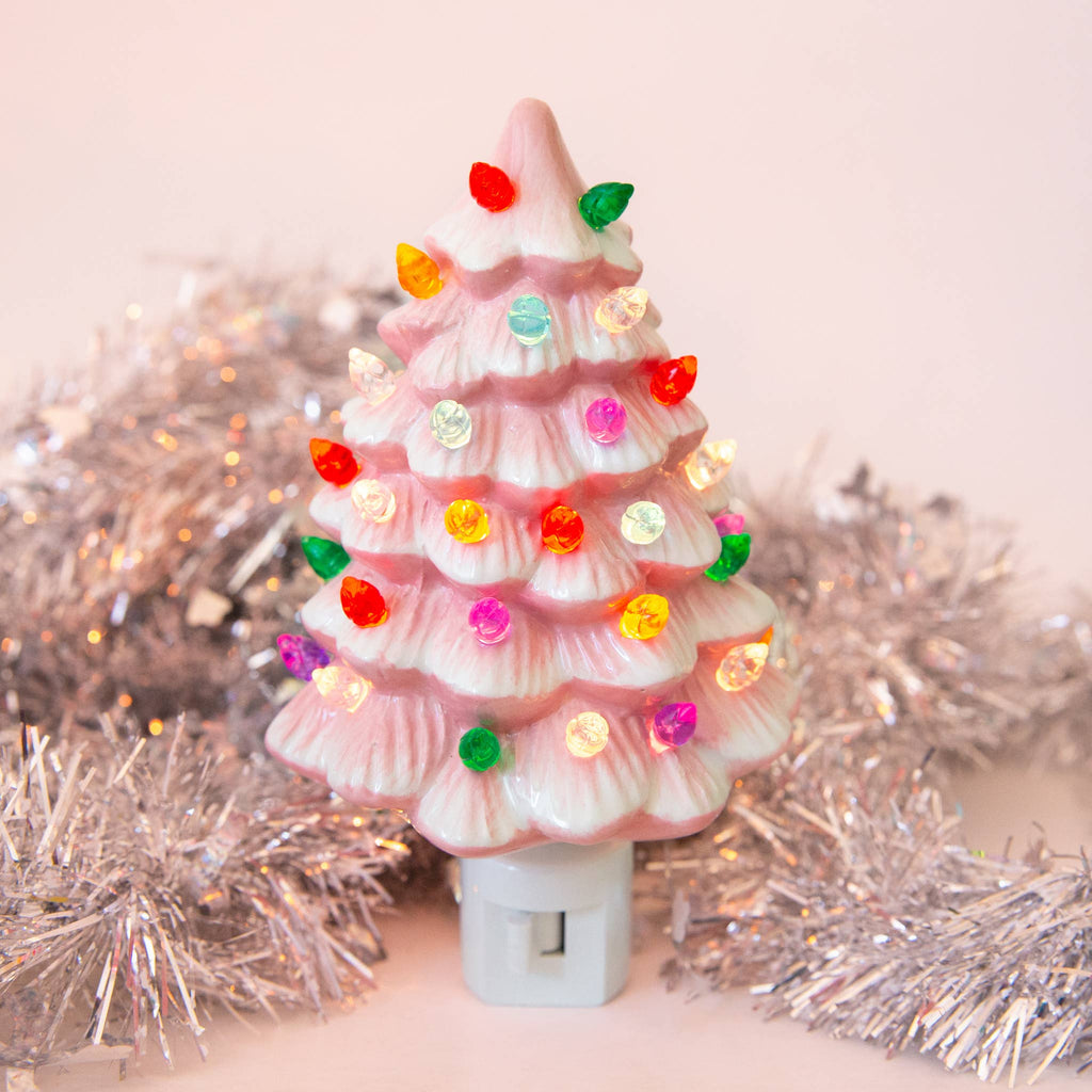 Vintage Tree Night Light | Pink