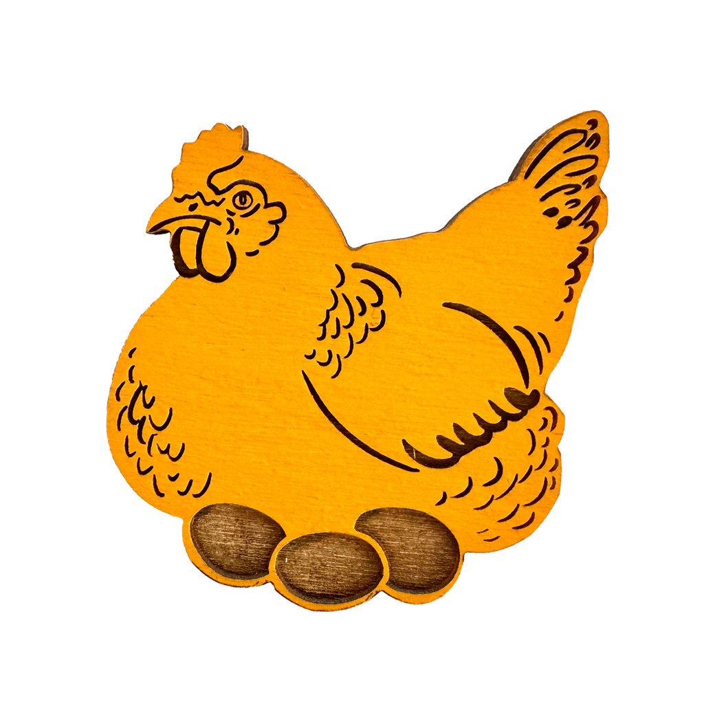 Backyard Birds - Chicken  - Set of 5 Magnets: Various