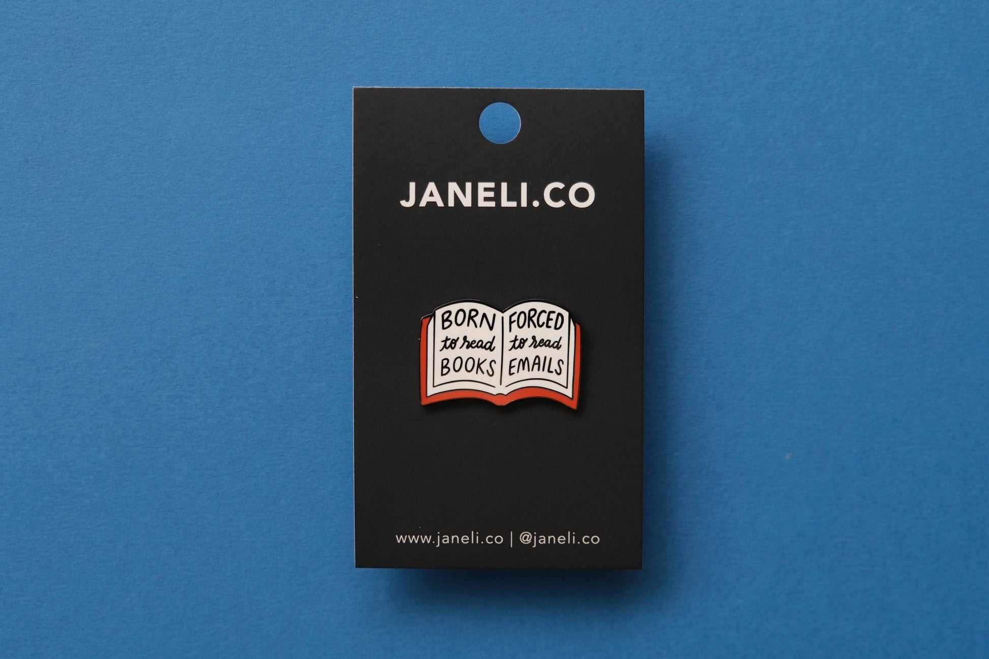 Born to Read Pin