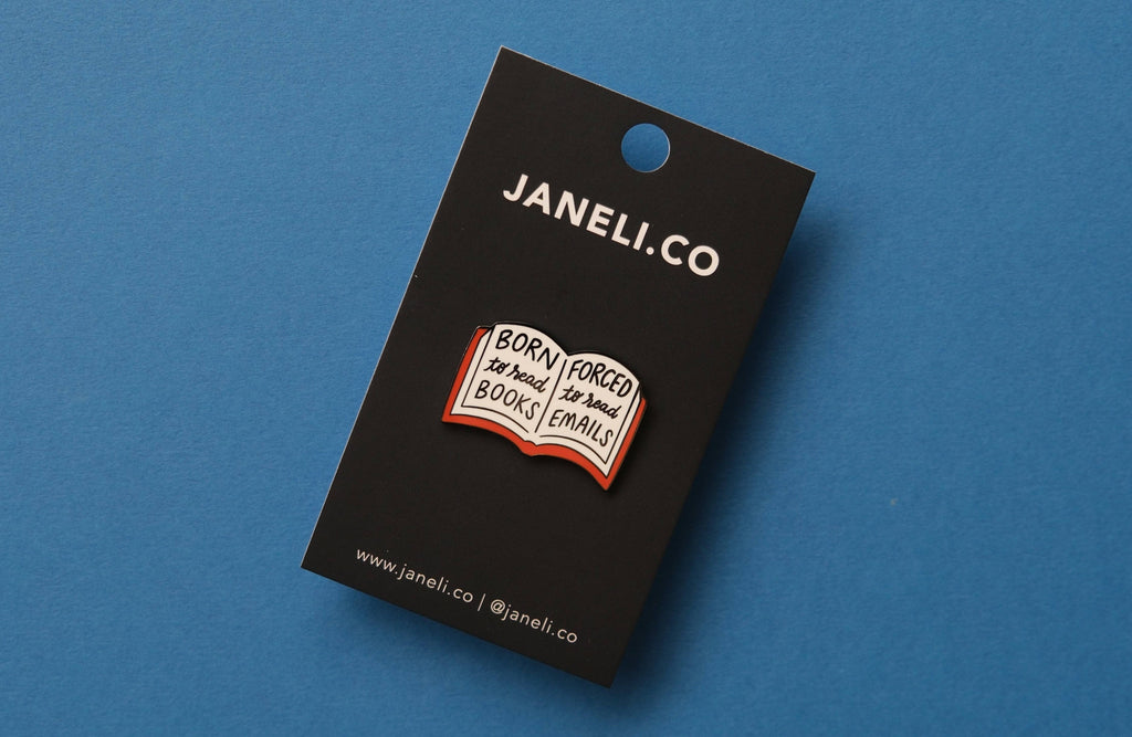 Born to Read Pin