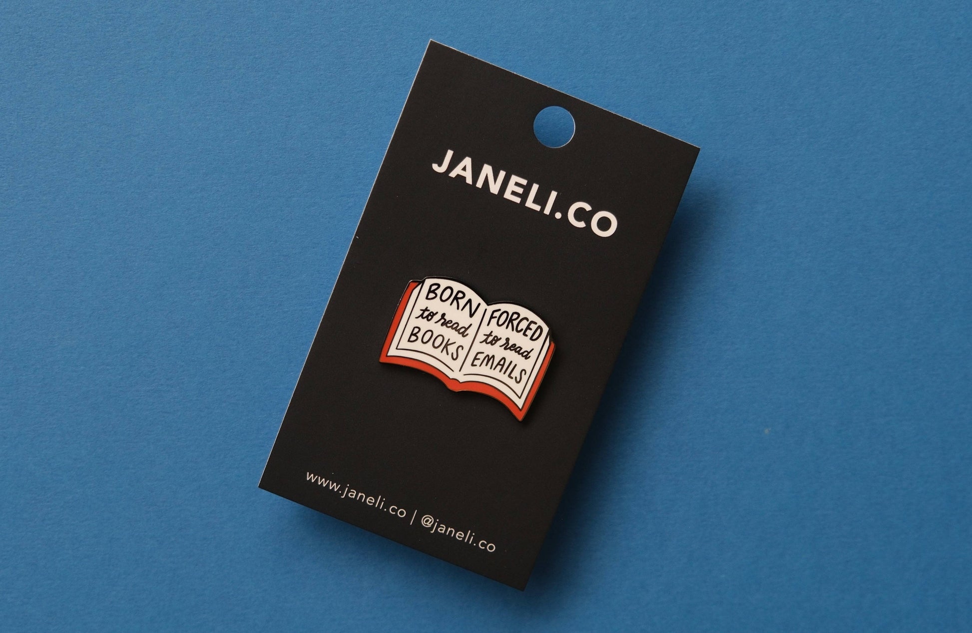 Born to Read Pin