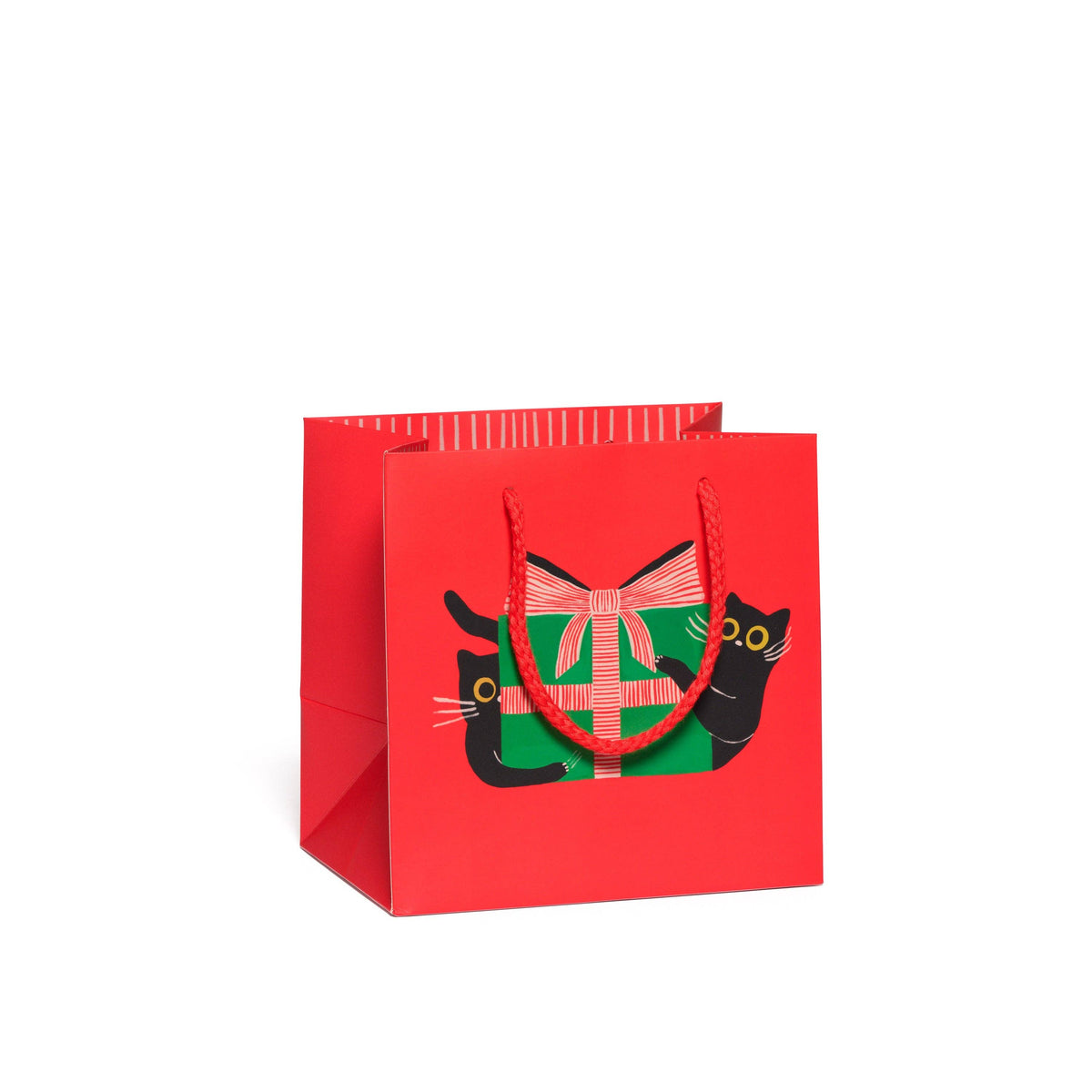 Holiday Black Cat gift bags: Large