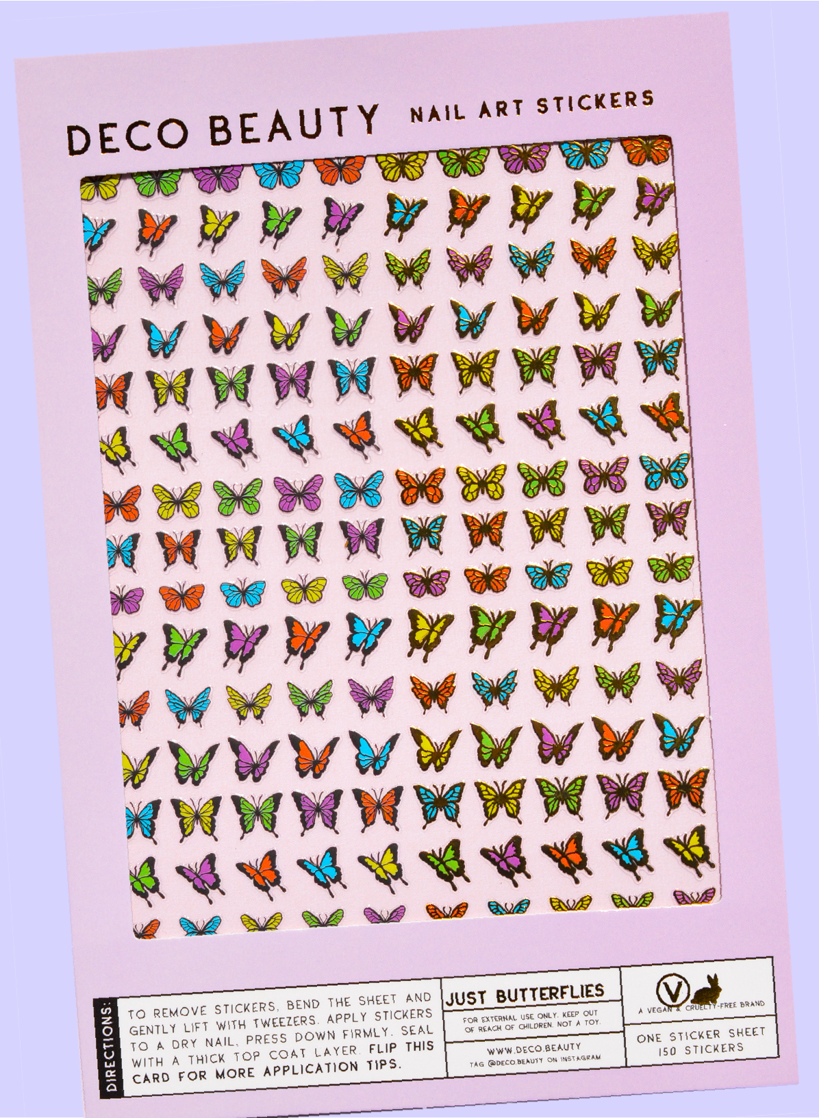 Nail Art Stickers - JUST BUTTERFLIES