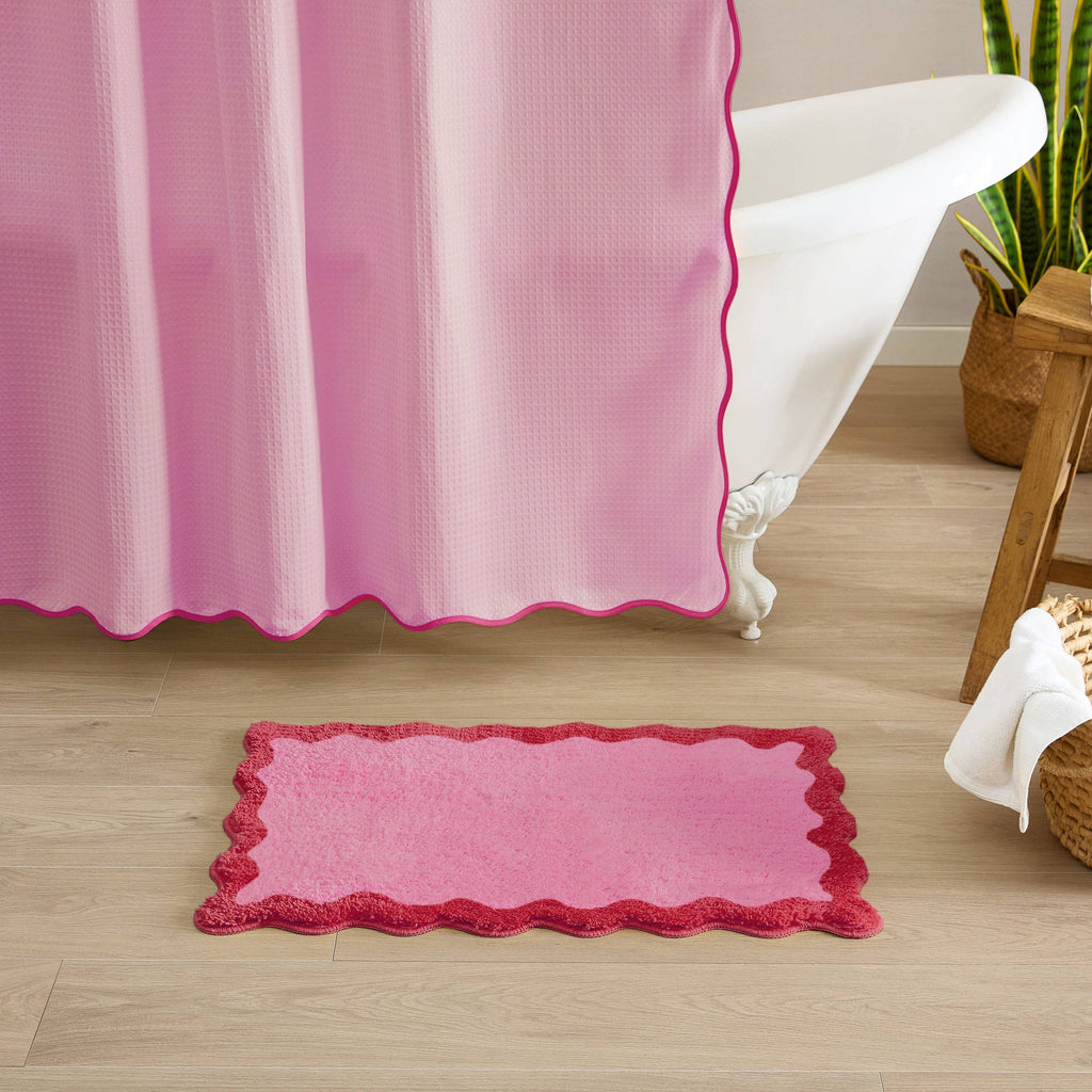 Nereida Bath Mat (Hot Pink): 20x32 inch