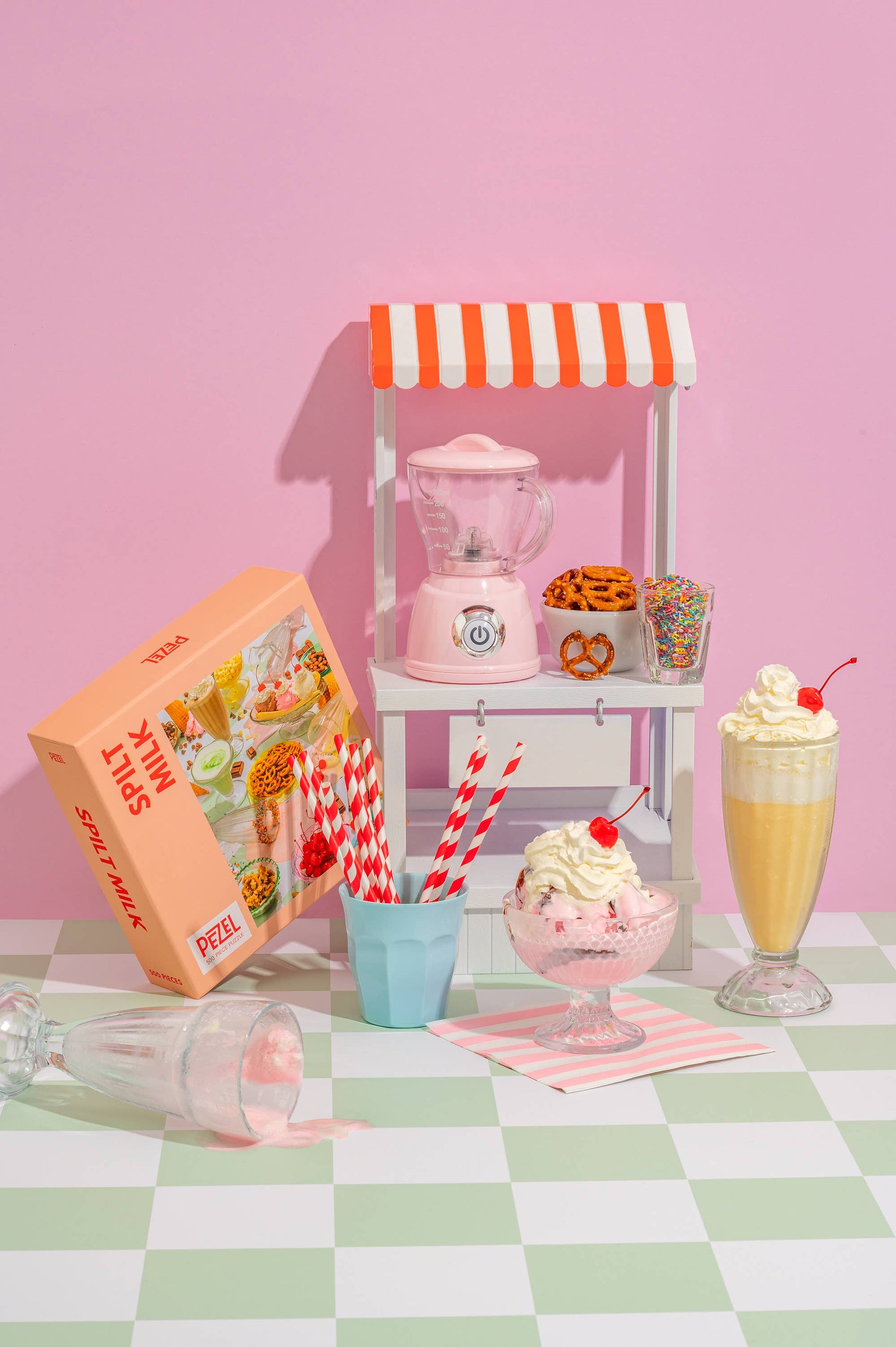 Spilt Milk | 500 Piece Jigsaw Puzzle w/ Canvas Bag