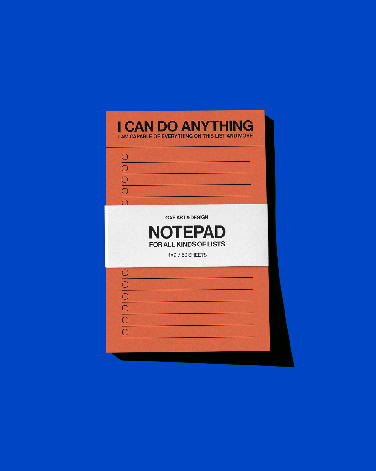 I can do anything - list notepad