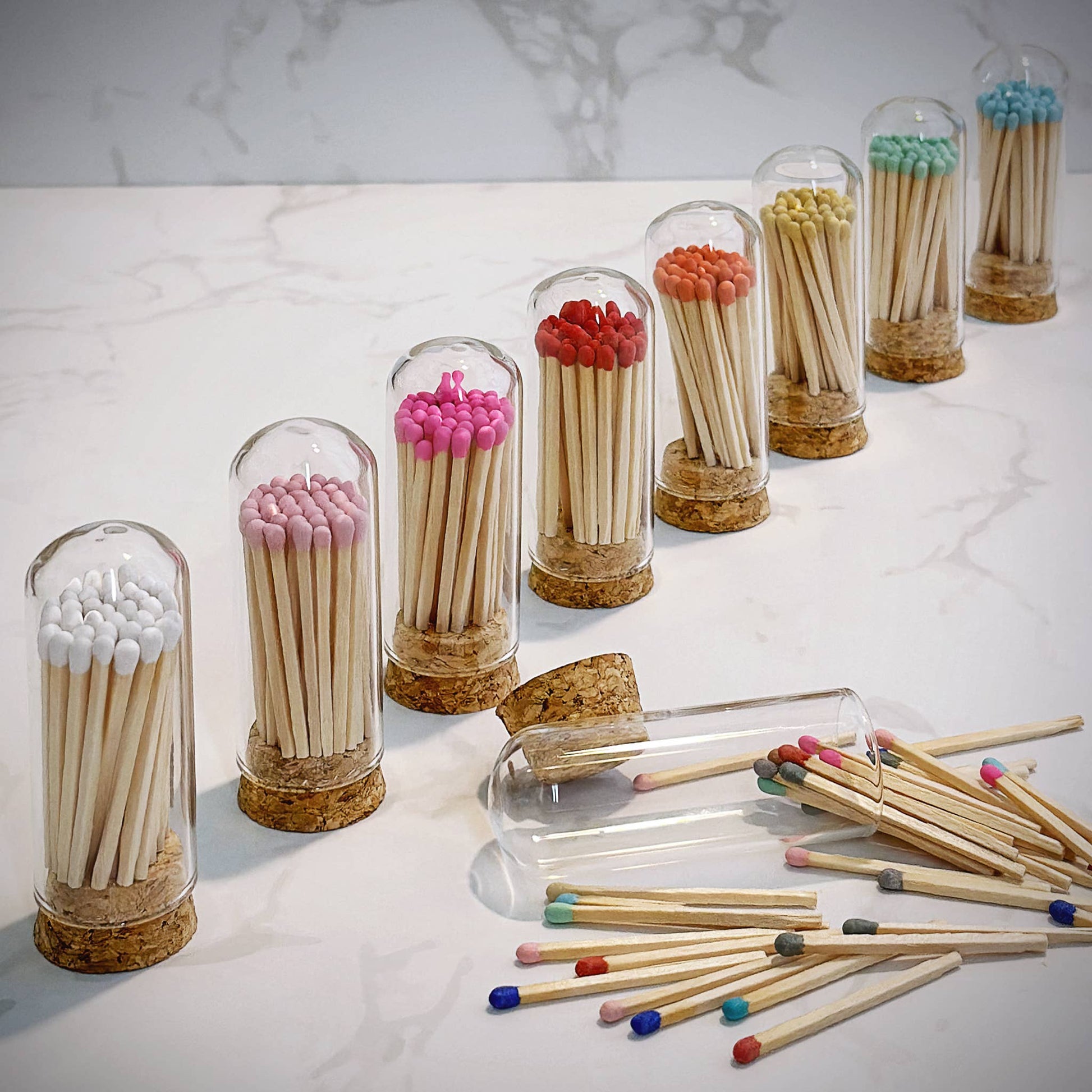 2" Matches + Mini Cloche - Colors of Your Choice + Strikers: Light Blue