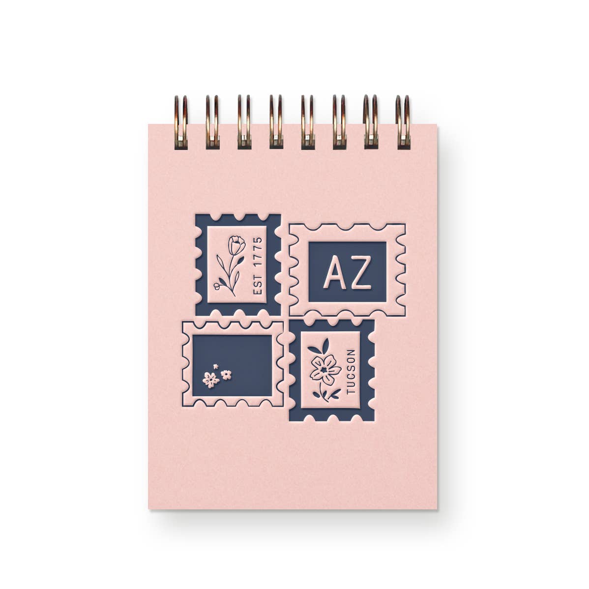 Custom City Stamp Mini Jotter Notebook: Heirloom Cover