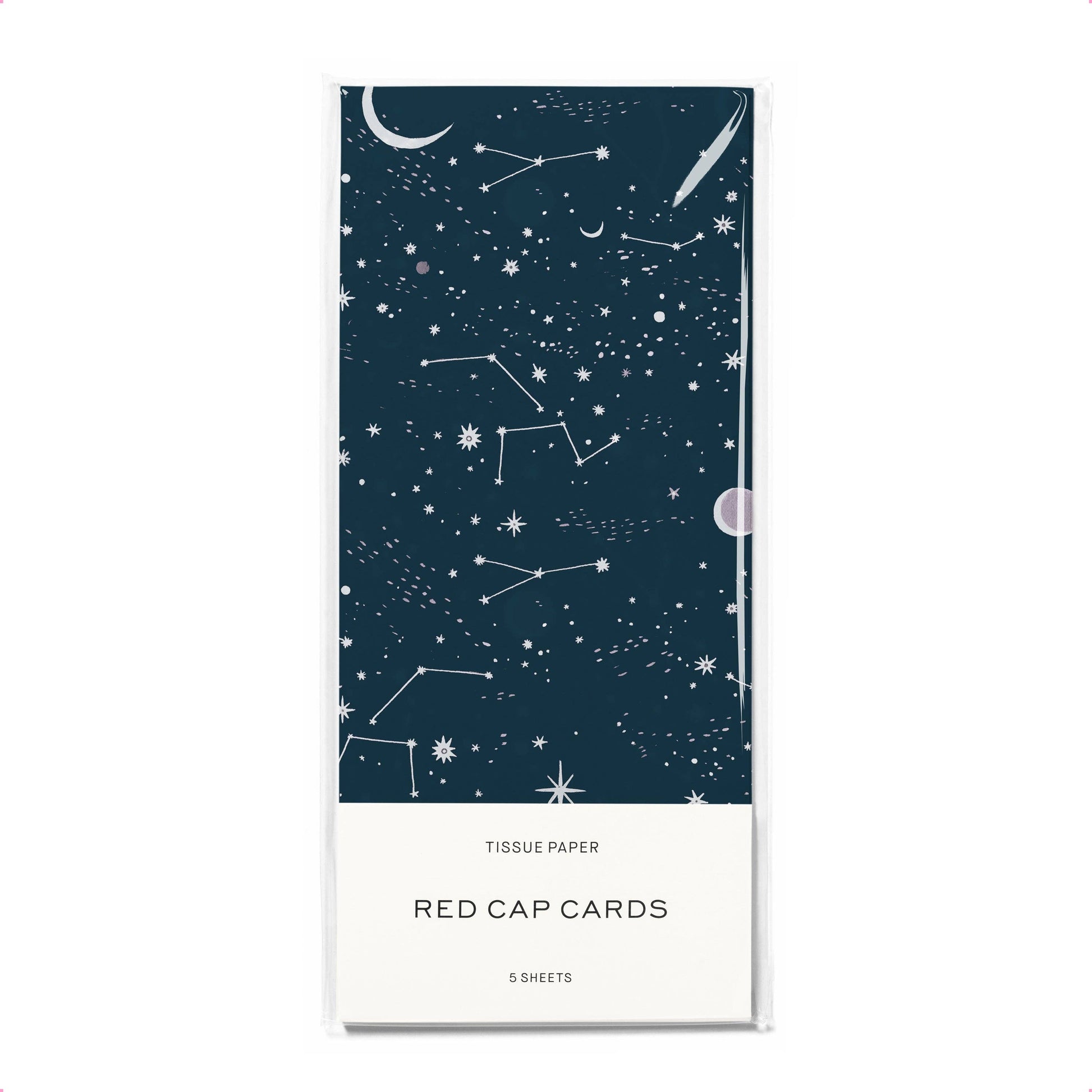 Moon and Stars tissue paper: 5 Sheets