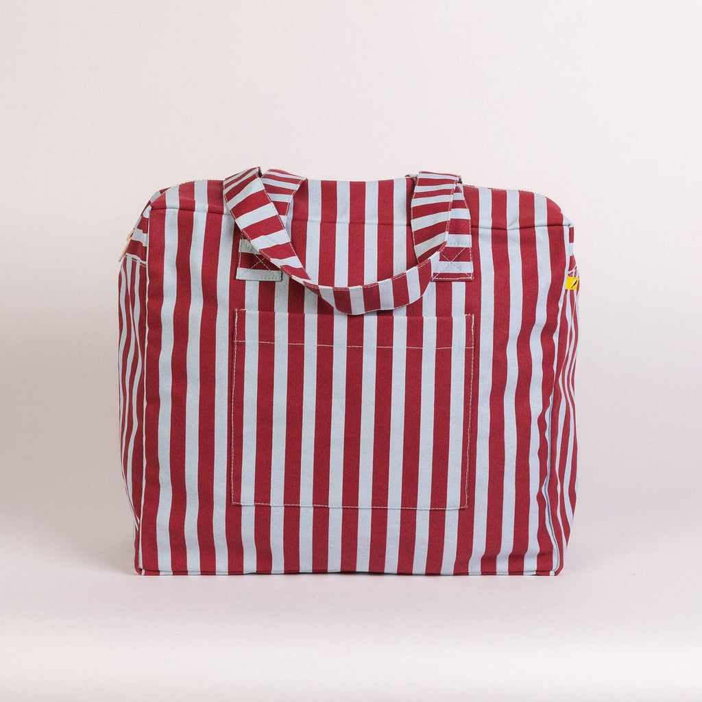 Daytrip Tote - Awning Stripe Chili Pepper