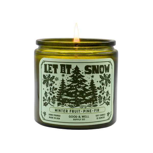 Let It Snow Holiday Soy Candle - Merry & Bright Collection