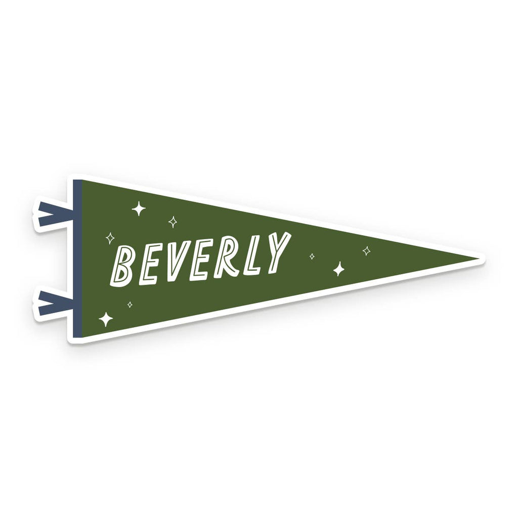 Custom City Pennant Sticker: Heirloom