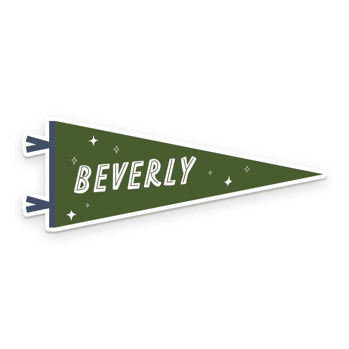 Custom City Pennant Sticker: Heirloom