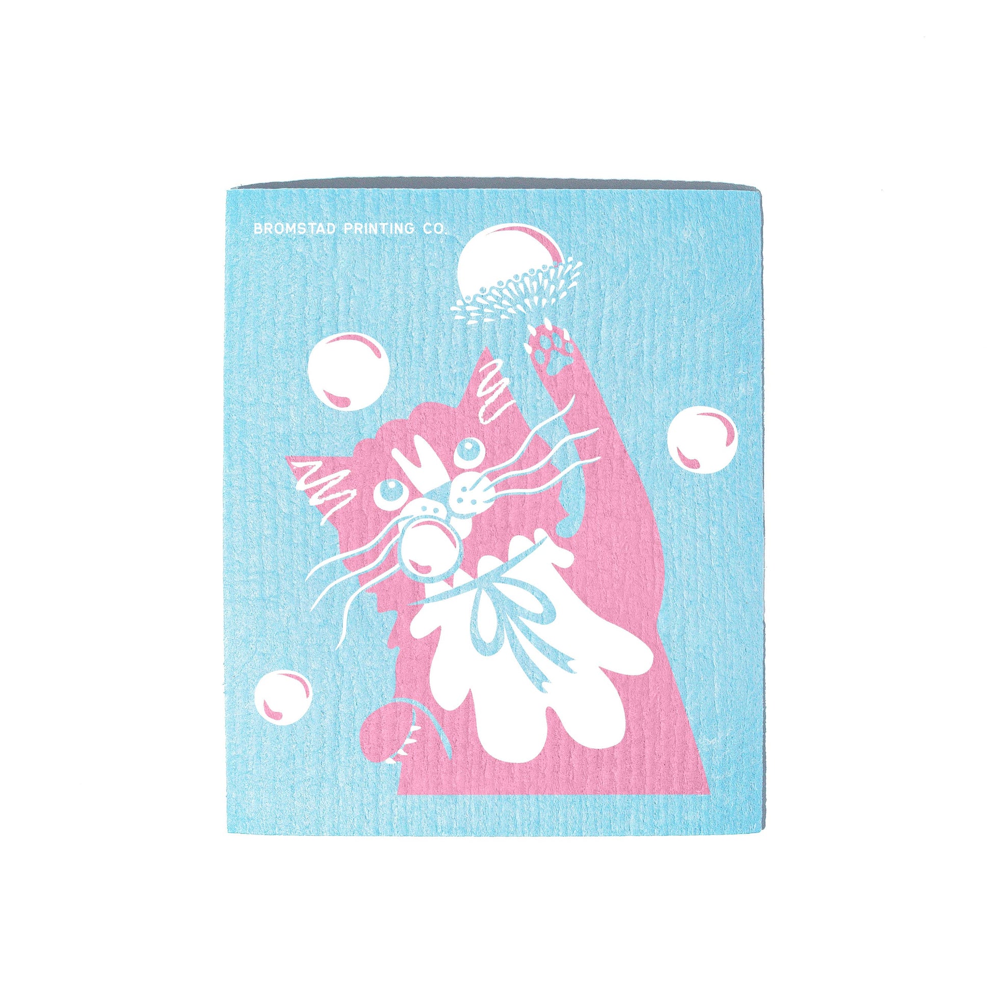 Bubble Cat - Swedish Dishcloth