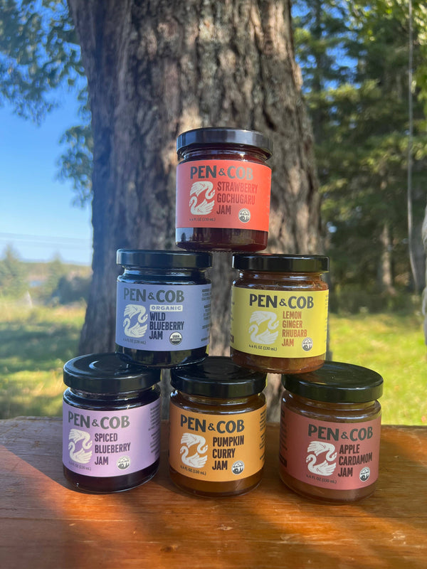 Small Batch Jam Gift Box: Organic Spiced Blueberry | Pumpkin Curry | Apple Cardamom